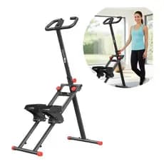 Elíptico Multifuncional Guidão Ajustável Simulador Caminhada Escalada Queima Gordura Fortalecimento Muscular Dobrável