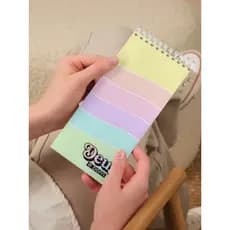 Bloco de Notas Personalizado, capa dura, estilo Candy Colors, Lettering, envio rápido.
