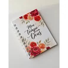 Devocional Personalizado Kit com 3 unid A6 de Bolso | Meu Tempo com Deus | Capa Personalizada | Presente Cristão
