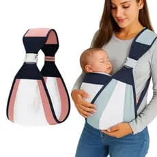 Canguru Bolsa para Transportar Bebês Sling Reforçado Contato Pele a Pele Mamãe e Bebê Ajustável