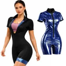 Macacão de Sauna Queima Gordura Feminino Efeito Sauna Ação Térmica no Corpo Inteiro Emagrecedor Modelador