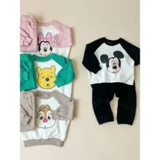 Conjunto de moletom infantil com personagens da Disney –  para máximo conforto