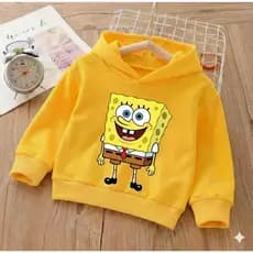Blusa Moleton Bob Esponja - Casaco Infantil com capuz - Hoodies p/ menino e menina- Do P a 5 Anos