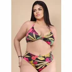 Biquini plus size argola hot pants estampados variados
