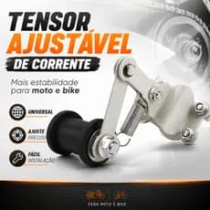 Tensor Ajustador de Corrente Universal Moto Bike Off Road Regulável Reforçado