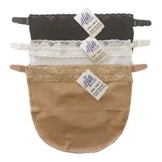 3 Tapa Decote Com Renda trabalho vestido decotado Segurança