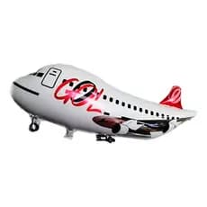 Balões Metalizado Avião Gol De 80 Cm X 40 Cm ( 2 Unidades ) RR