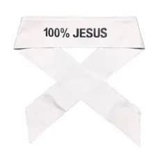 Faixa de Cabelo 100% JESUS, Adulto , Infantil, Jovem, Testeira para cabeça Headband Tiara Fita
