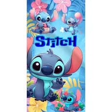 Toalha Banho e Praia Infantil Desenho Animado stitch - 1,40x 0,70m