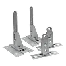 Kit 4 Suporte Fixação Motor Portão Automatizador Pivotante