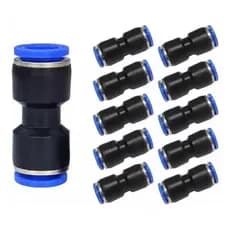 União Emenda Reta 8mm Pneumática Engate Rápido Kit-10 Peças