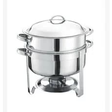 Rechaud Redondo Aço Inox 13,5 Litros