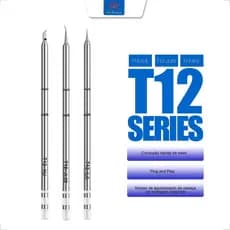 Kit Com 3 Modelo Ponta Ponteira Profissional Aço Inoxidável De Estação Ferro Solda T12-ILS/JL02/KU