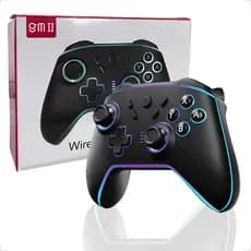 Controle Gamer Sem Fio Wireless Bluetooth Com Luz De Led RGB GM II SN2208
