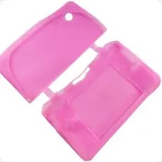 Case Capa Protetora De Silicone Gel Lavável Compatível Para Nintendo DSXL ROSA