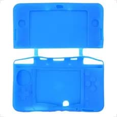 Case Capa Protetora De Silicone Gel Lavável Compatível Para Nintendo New 3DS AZUL