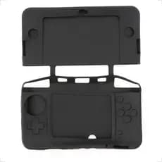 Case Capa Protetora De Silicone Gel Lavável Compatível Para Nintendo New 3DS PRETO