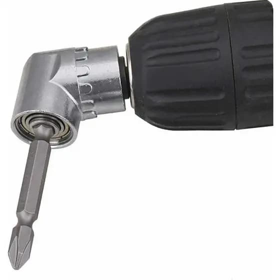 Adaptador De Parafusadeira Ângulo De 105° Universal Cotovelo Parafusadeiras E Furadeiras Encaixe 1/4
