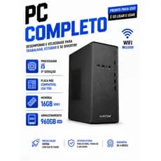 PC Computador CPU Intel i5 - SSD 960GB - 16GB de RAM