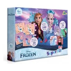 Super Kit Frozen Toyster Brinquedos com Quebra-Cabeça Dominó Memória