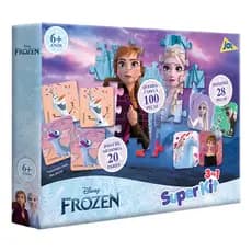 Superkit 3 Em 1 Frozen Disney Quebra-cabeça Dominó E Memória
