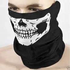 Balaclava Caveira Gola Gorro Touca Bandana Preto Motociclista Bike Frio