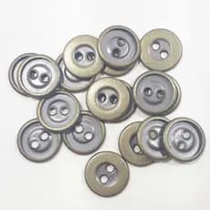 Botão Metal Ouro Velho12mm 2 Furos 15Un 100Un 200Un vestidos uniformes casacos blazer Botões 44626V