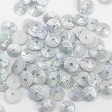 1000 unidades +- 12 gramas Lantejoula Termocolante 6mm Prata AB Irisada 5440 1000 265A29