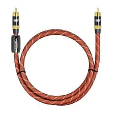 cabo subwoofer emk top 8mm para hometheater e som automotivo- 8m