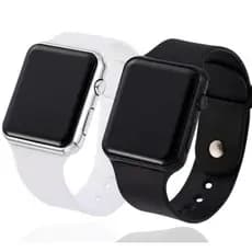 M4 Relógio de Pulso Digital moderno com LED , estilo ap watch, Unissex Esportivo Eletrônico Estudante 456