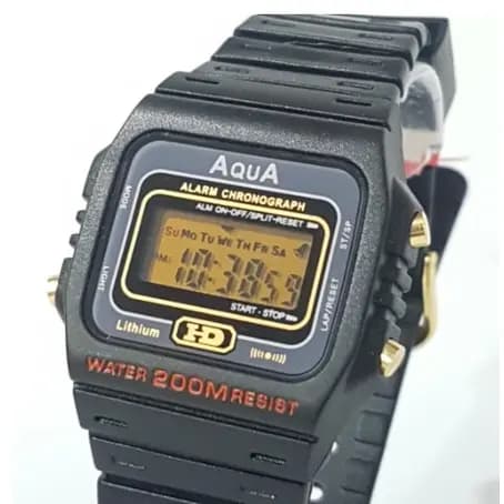 Relógio Aqua hd Waterproof A Prova Dagua Preto 5464