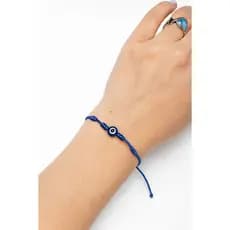 Pulseira 7 Nós Azul com Olho Grego – Proteção, Sorte e Energia Positiva! ✨