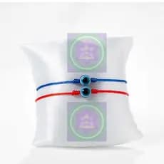 Pulseira De Proteção Olho Grego Ajustável - kit de 2 Pulseiras