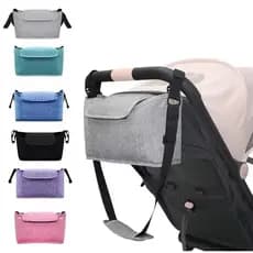 Bolsa organizadora para carrinho bebê fraldas mamadeira mamães bolsa de pendurar para carrinho bebê passeio maternidade