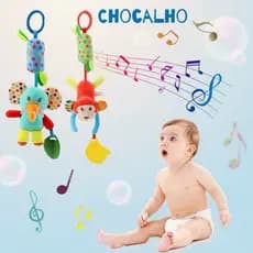 Chocalho Suspenso Carrinho Infantil Cama Berço Mordedor para Bebe bichinhos macio brinquedos criança móbile para berço