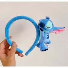 Tiara de cabelo Stitch Arco adulto e infantil Lilo e Stich Angel Disney Desenho Criança Stit Azul Diadema Coroa Mitra