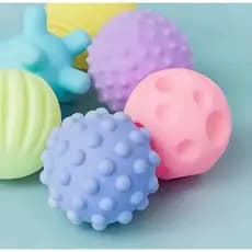 6 Bolas sensoriais para crianças Texturizado Mão Infantil Brinquedo Bebê Presente Interativo estímulo brinquedo banho