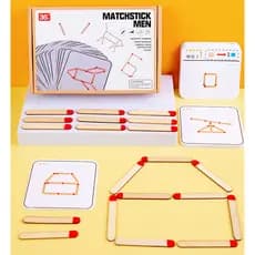 Jogo desafio de palitos - Jogo educativo infantil quebra-cabeças brinquedos para crianças montessori pedagógico números