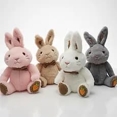 Coelhinho de Pelúcia Fofinho Brinquedo Criança Diversão Coelho Pelucia Infantil Crianças Pascoa Coelha