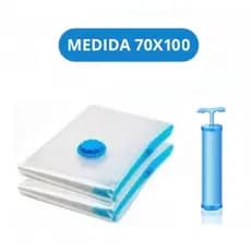 Saco a Vacuo 70x100 Organização de Roupas Mala Viagem Guarda Roupa