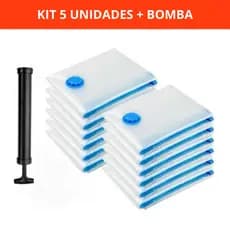 Kit 5 Saco a Vácuo Viagem Mala Organizador Para Roupa  cm Guarda Roupa Edredom