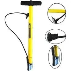 Bomba De Ar Encher Pneu De Bicicleta Bomba Bike Pneu Carro Moto Facil