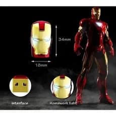 Pen Drive Homem De Ferro 2 Tb  Micro Drive Iron Man dourado/vermelho