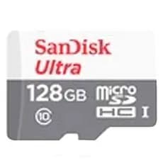 Cartão Memória Sandisk 128 GB + MicroSDHC Ultra Speed 100mbs