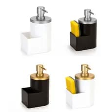 Saboneteira Premium Arthi 500ml Dispenser para Detergente e Sabonete Líquido para Banheiro e Lavabo
