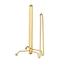 Porta Rolo de Papel Toalha Vertical de Aço – Design Elegante para Sua Cozinha em Dourado