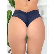 Calcinha de biquini avulsa tecido poliamida sunkini levanta bumbum lateral larga cintura alta