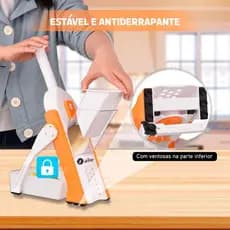 Cortador Ralador Fatiador Manual de Legumes Alimentos Frutas Ajustável