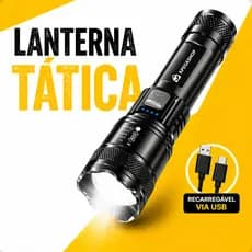 Lanterna Super Potente Led Militar 3 Em 1 T9 Tática Forte Longo Alcance recarregável pesca camping