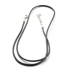Colar cordão sem pingente com fio encerado preto rosa marrom vermelho fecho prata ideia para corrente choker artesanato